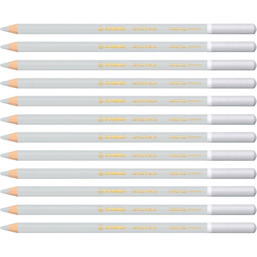 Stabilo CarbOthello‎ Chalk Pastel Pencils 12 Pack 1400/722 Cool Grey 2
